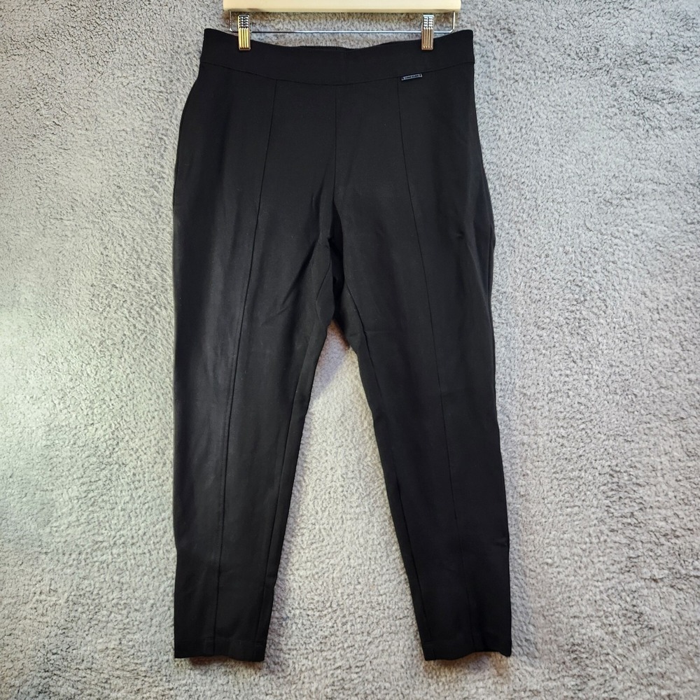 Anne Klein Leggings Women's 16 Black High Rise Performance Pull On Walking